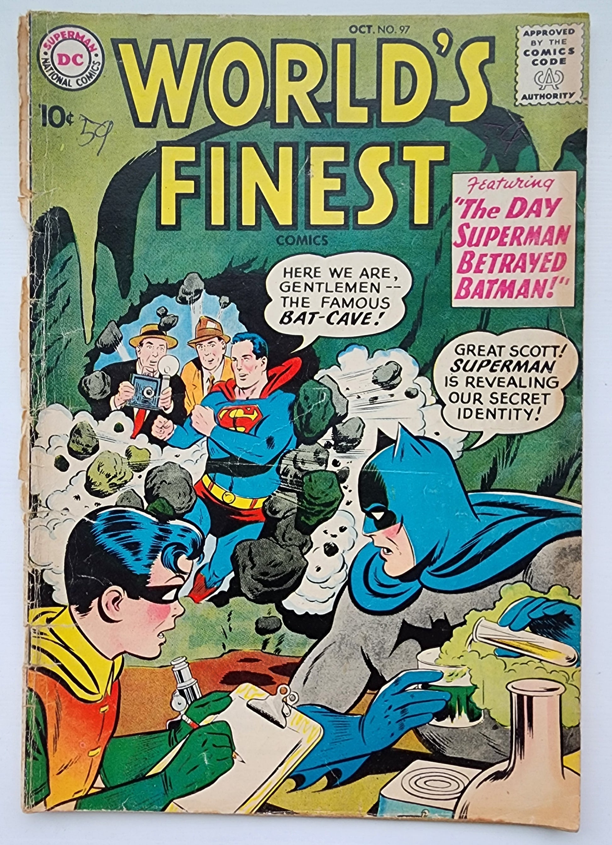 WORLDS FINEST COMICS #97 1958 Worlds Finest DC COMICS