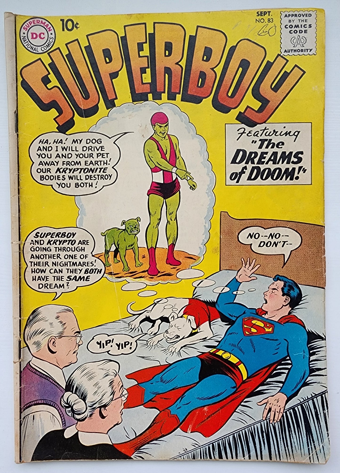 SUPERBOY #83 1960 (ORIGIN & 1ST APP KRYPTO KID) Superboy DC COMICS