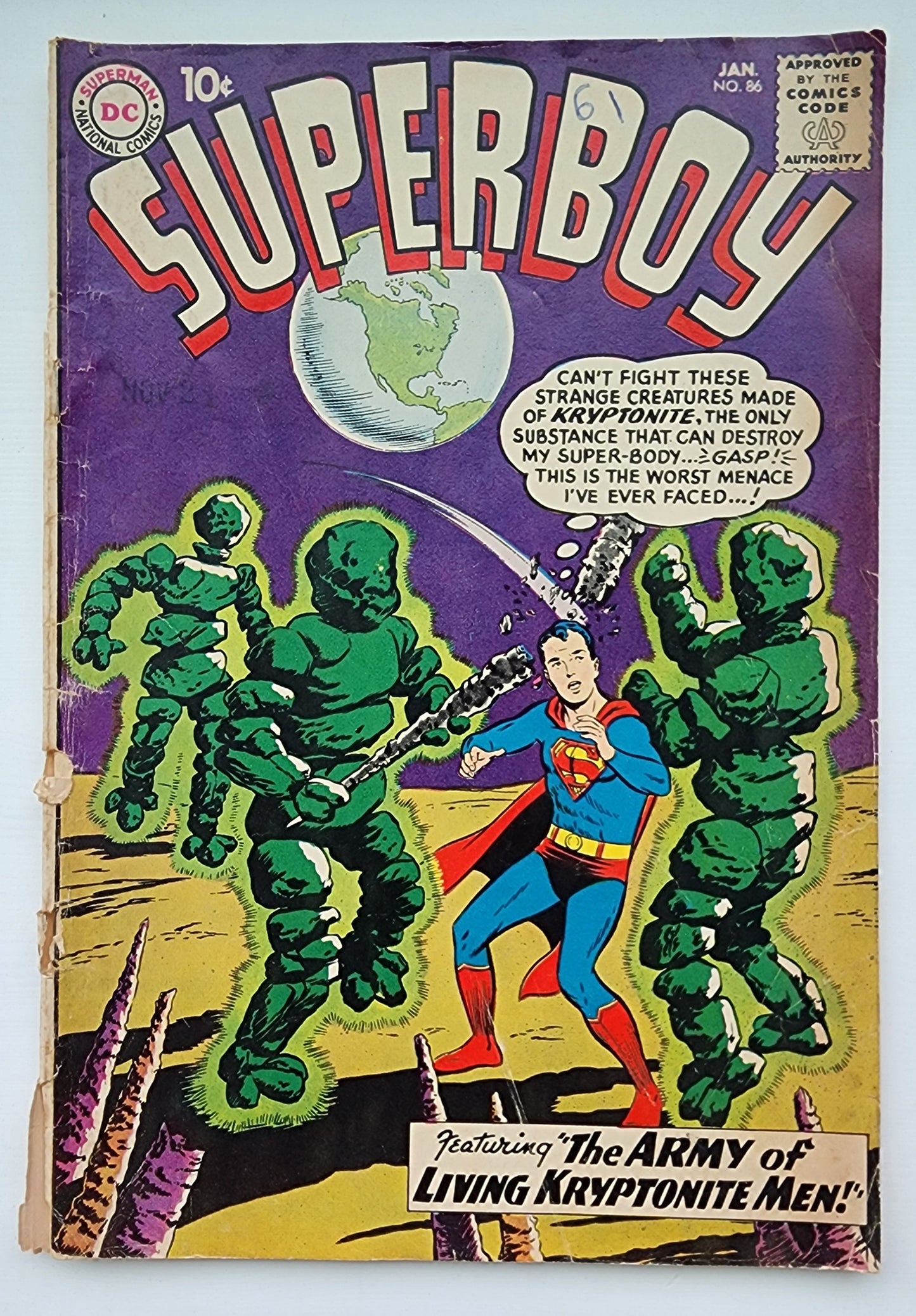 SUPERBOY #86 1961 (1ST APP PETE ROSS. 4TH APP LEGION SUPER-HEROES) Superboy DC COMICS