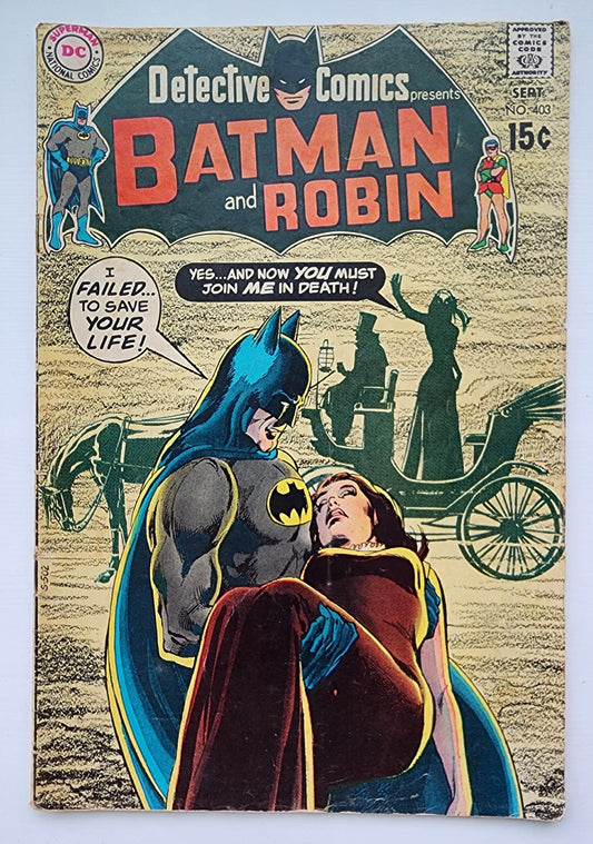 DETECTIVE COMICS #403 1970 NEAL ADAMS COVER Detective Comics DC COMICS