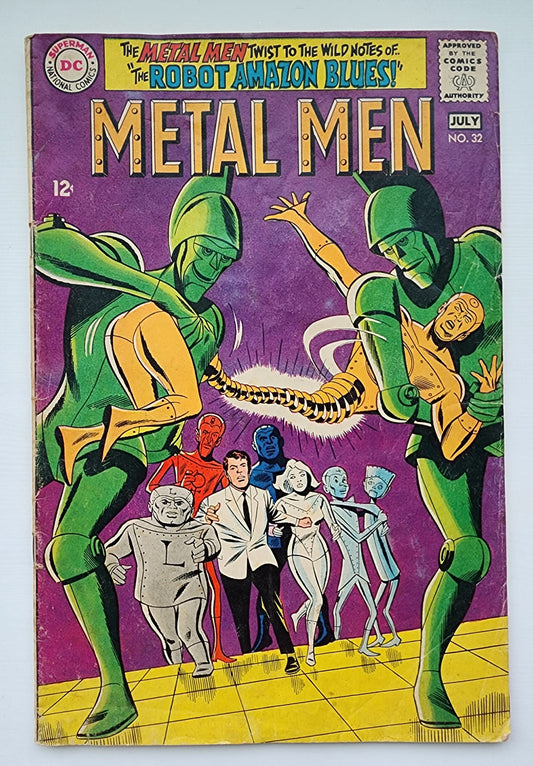 METAL MEN #32 1968 (LAST APP NAMELESS) Metal Men DC COMICS