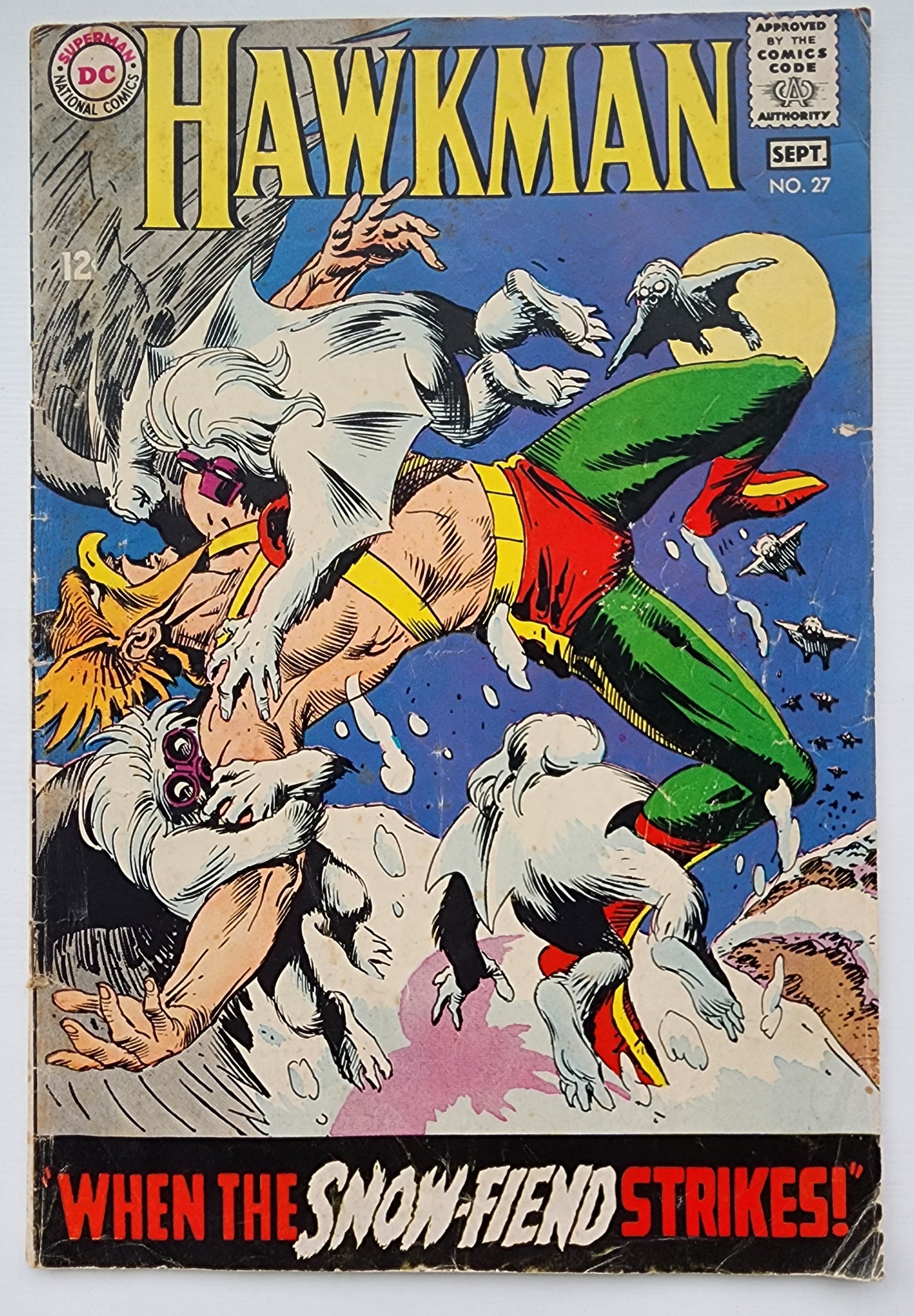 HAWKMAN #27 1968 (LAST ISSUE) Hawkman DC COMICS