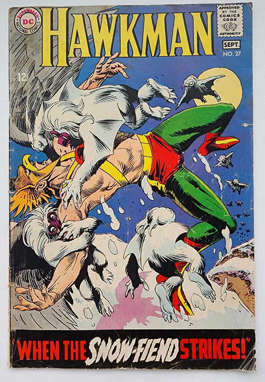 HAWKMAN #27 1968 (LAST ISSUE) Hawkman DC COMICS