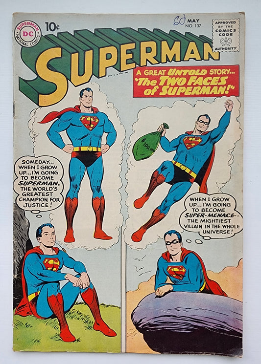 SUPERMAN #137 1960 Detective Comics DC COMICS