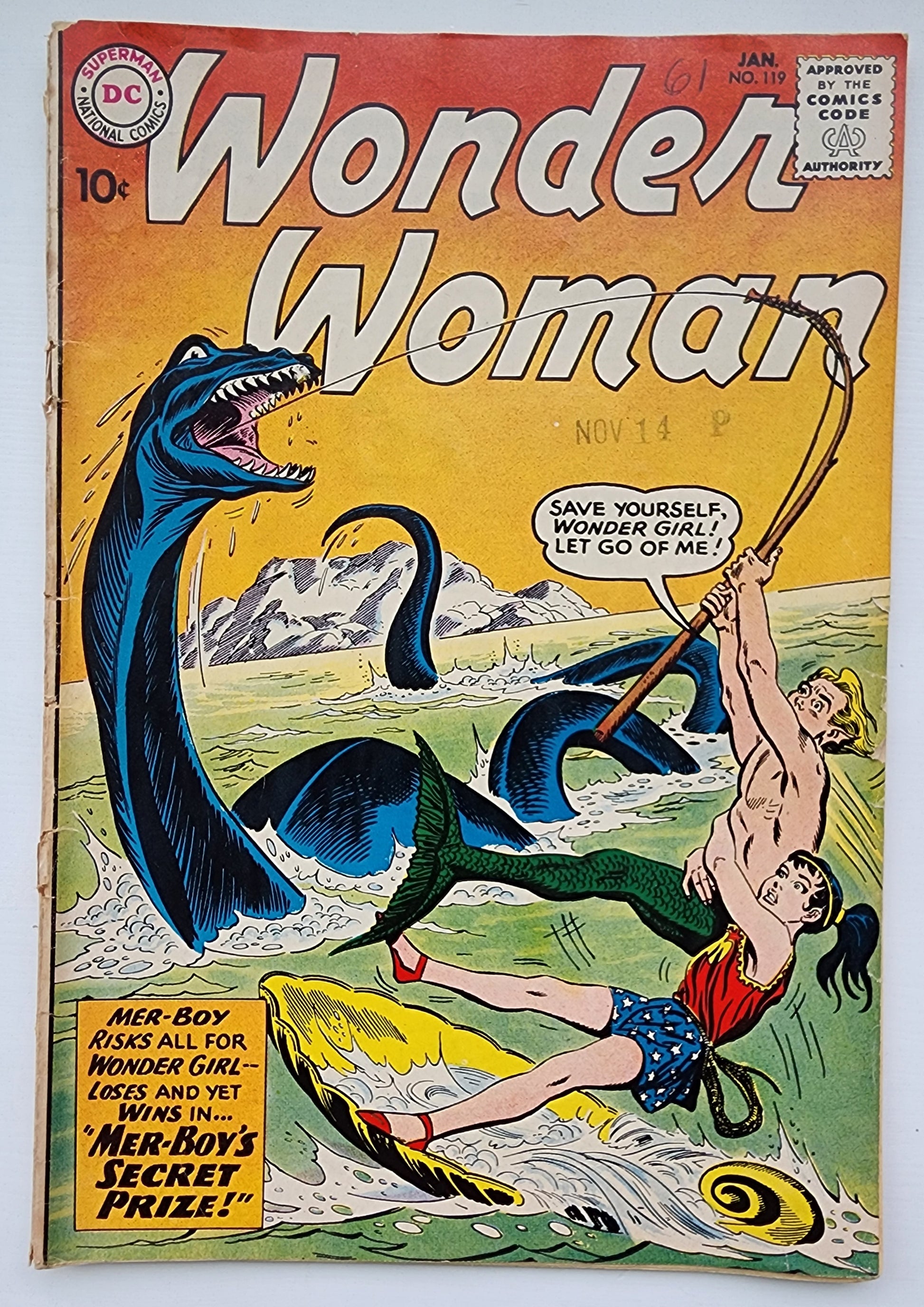 WONDER WOMAN #119 1960 Wonder Woman DC COMICS