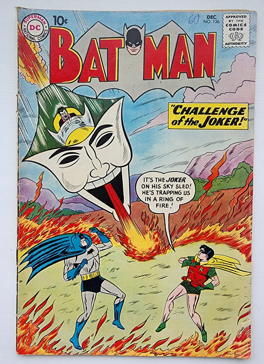 BATMAN #136 1960 Batman DC COMICS