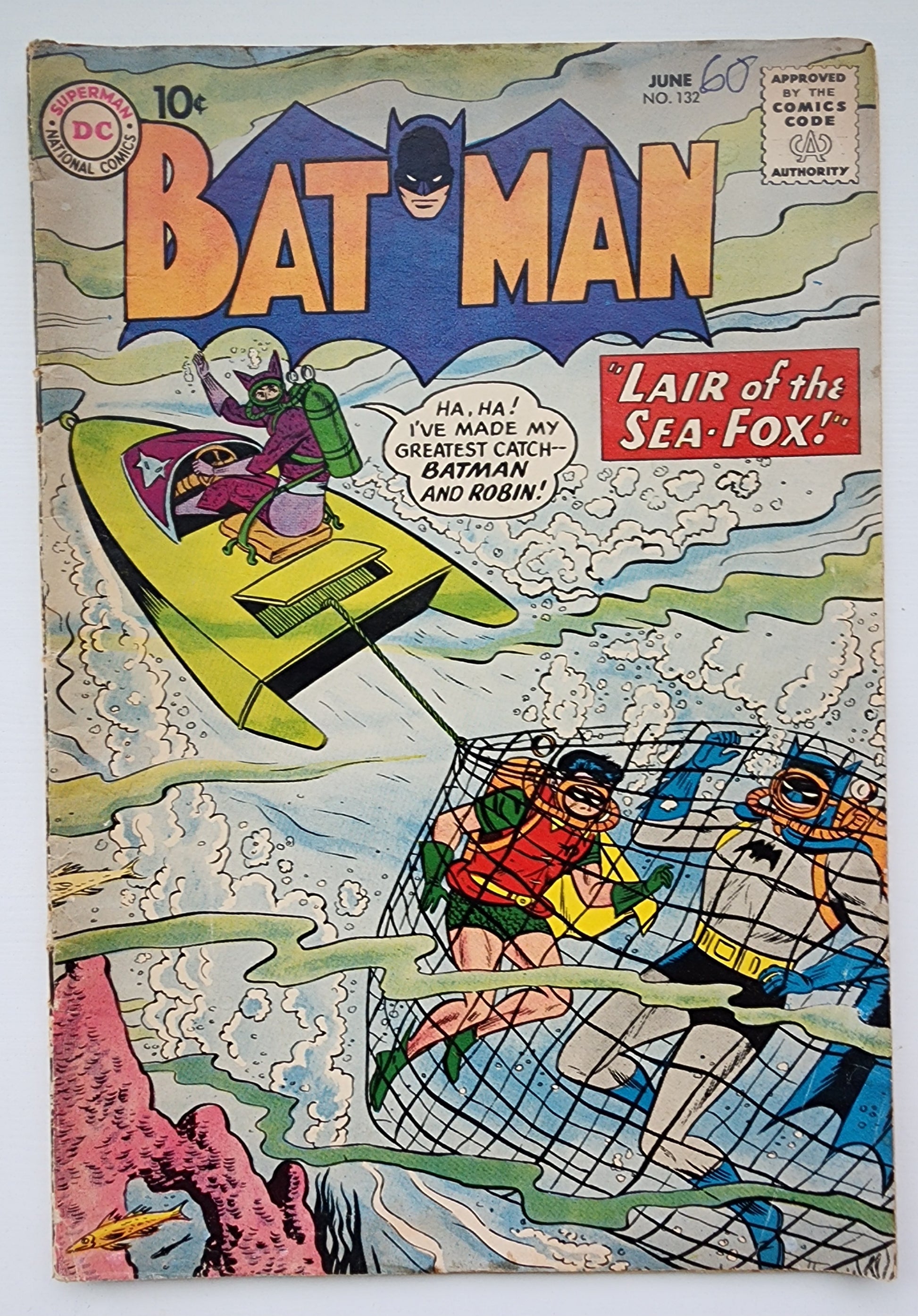 BATMAN #132 1960 Showcase DC COMICS