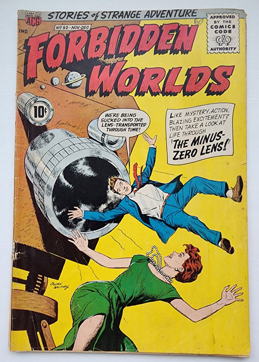 FORBIDDEN WORLDS #92 1960 DC COMICS