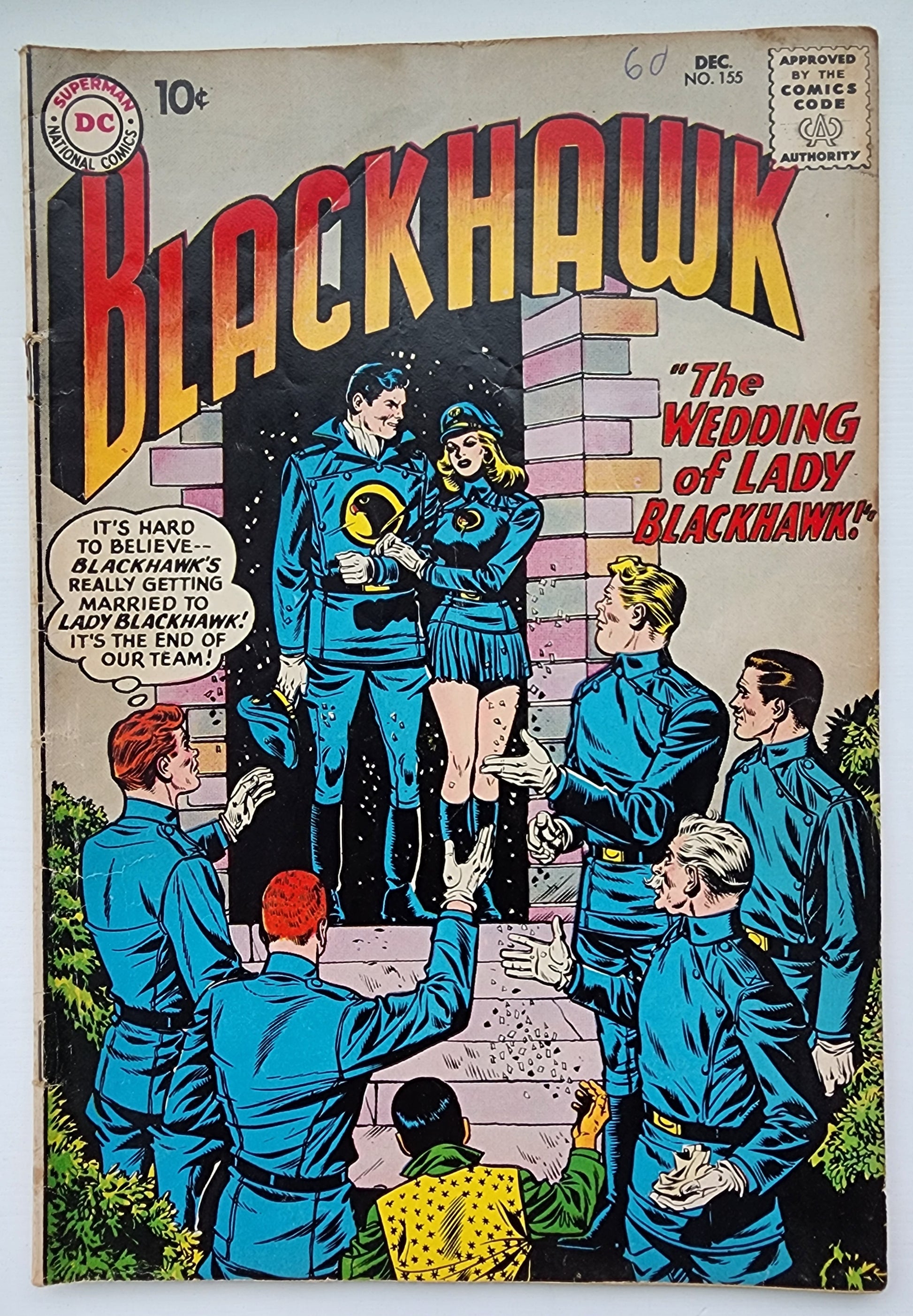 BLACKHAWK #155 1960 Blackhawk DC COMICS