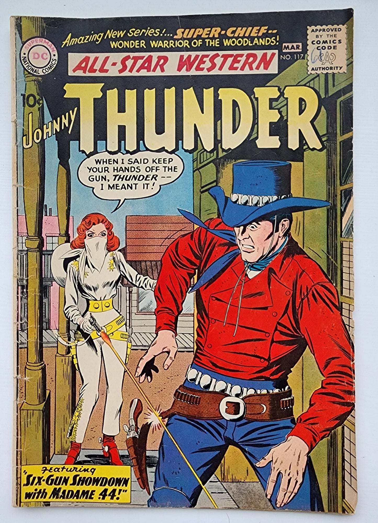 ALL STAR WESTERN #117 1961 1st app MADAME .44 & ORIGIN SUPER CHIEF All Star Western DC COMICS