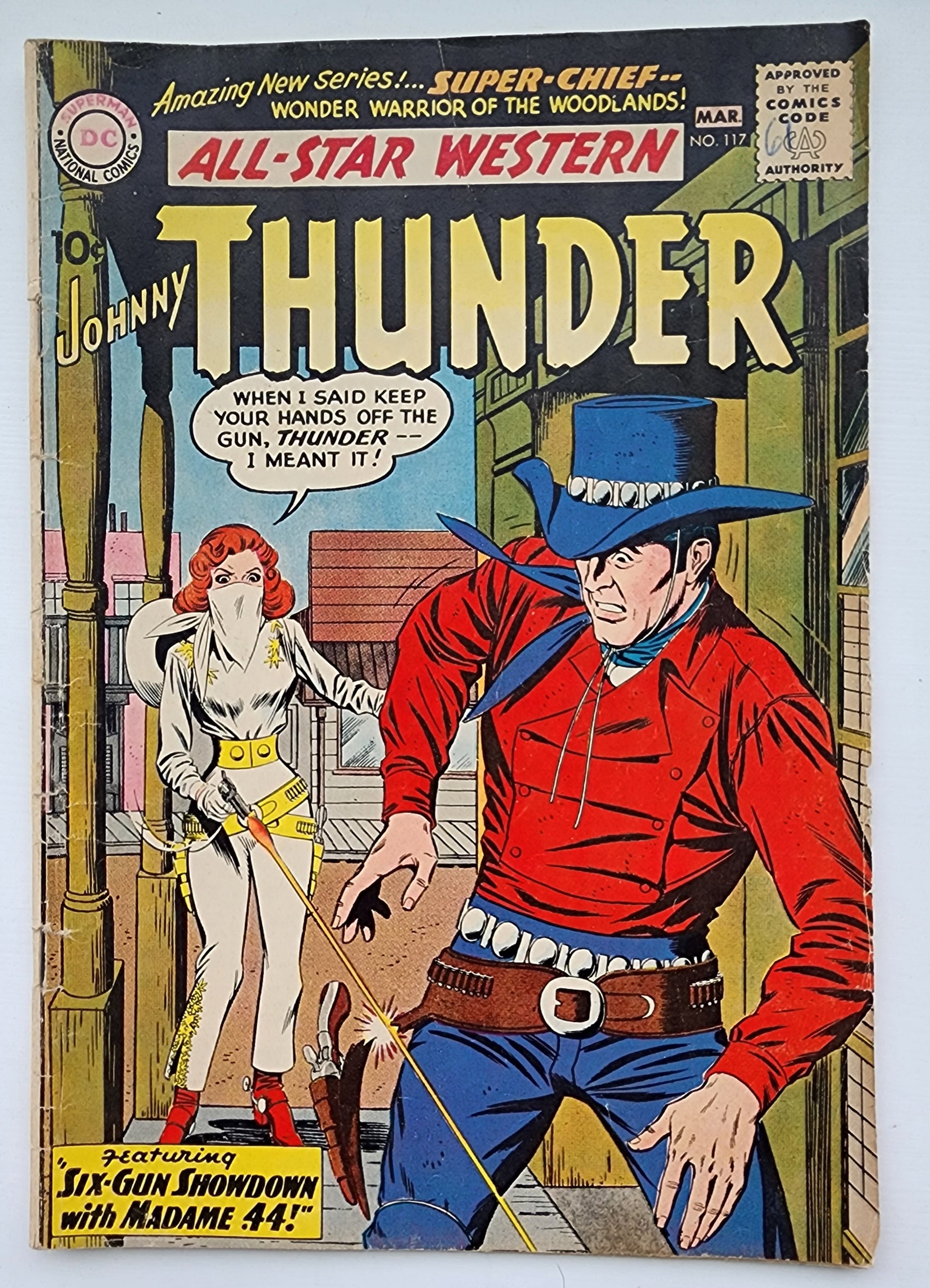 ALL STAR WESTERN #117 1961 1st app MADAME .44 & ORIGIN SUPER CHIEF All Star Western DC COMICS