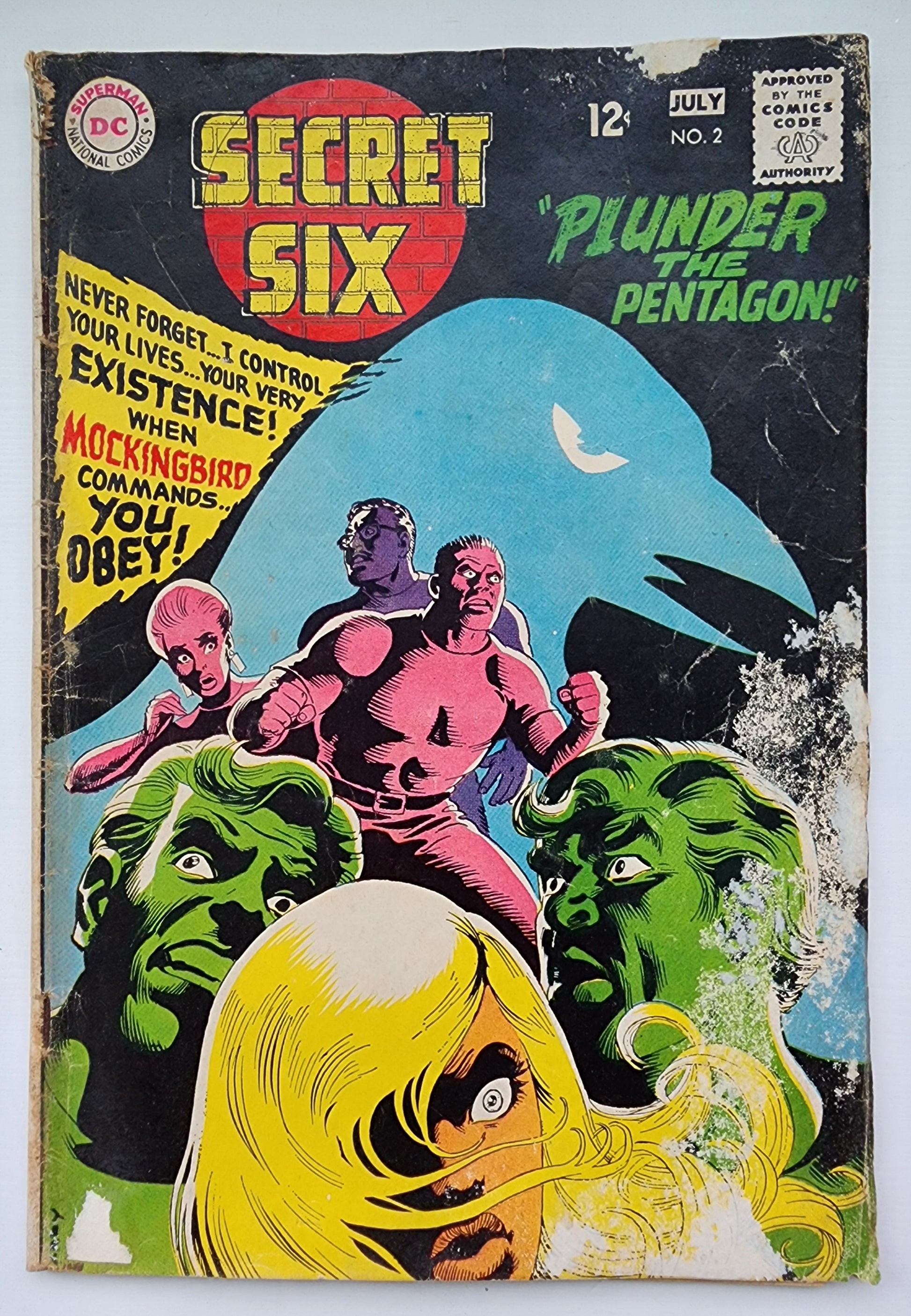 SECRET SIX #2 1968 Secret Six DC COMICS