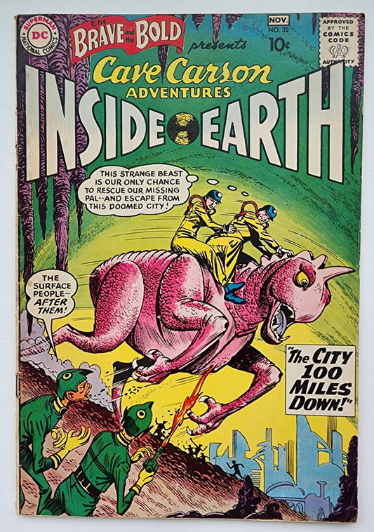 BRAVE AND THE BOLD #32 1961 (2ND APP CAVE CARSON) Brave and the Bold DC COMICS