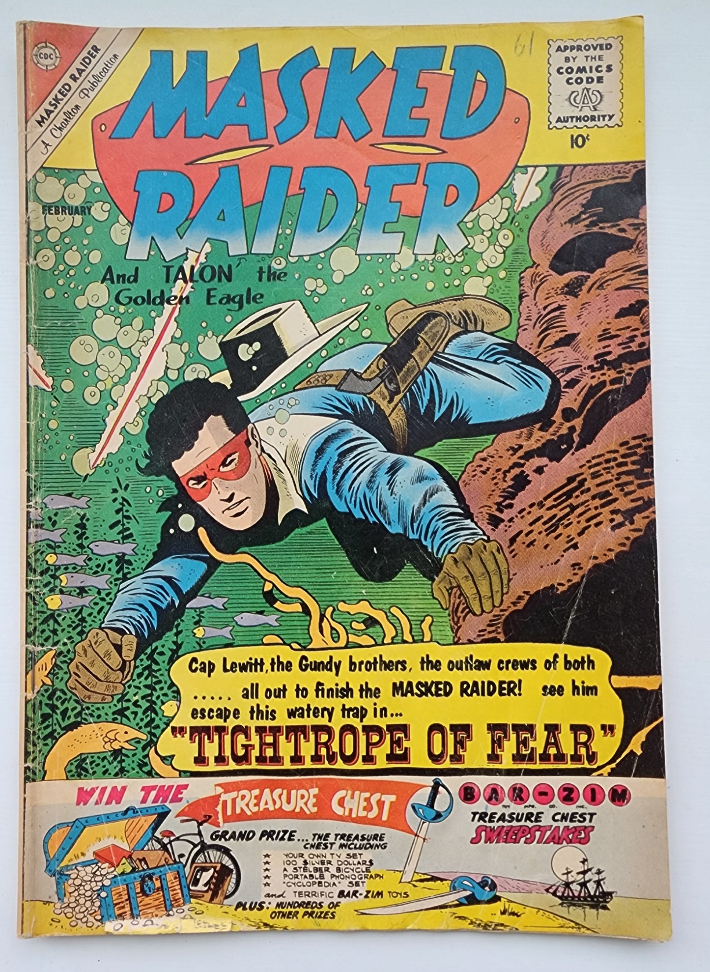 MASKED RAIDER #28 1961 Billy the Kid CHARLTON COMICS