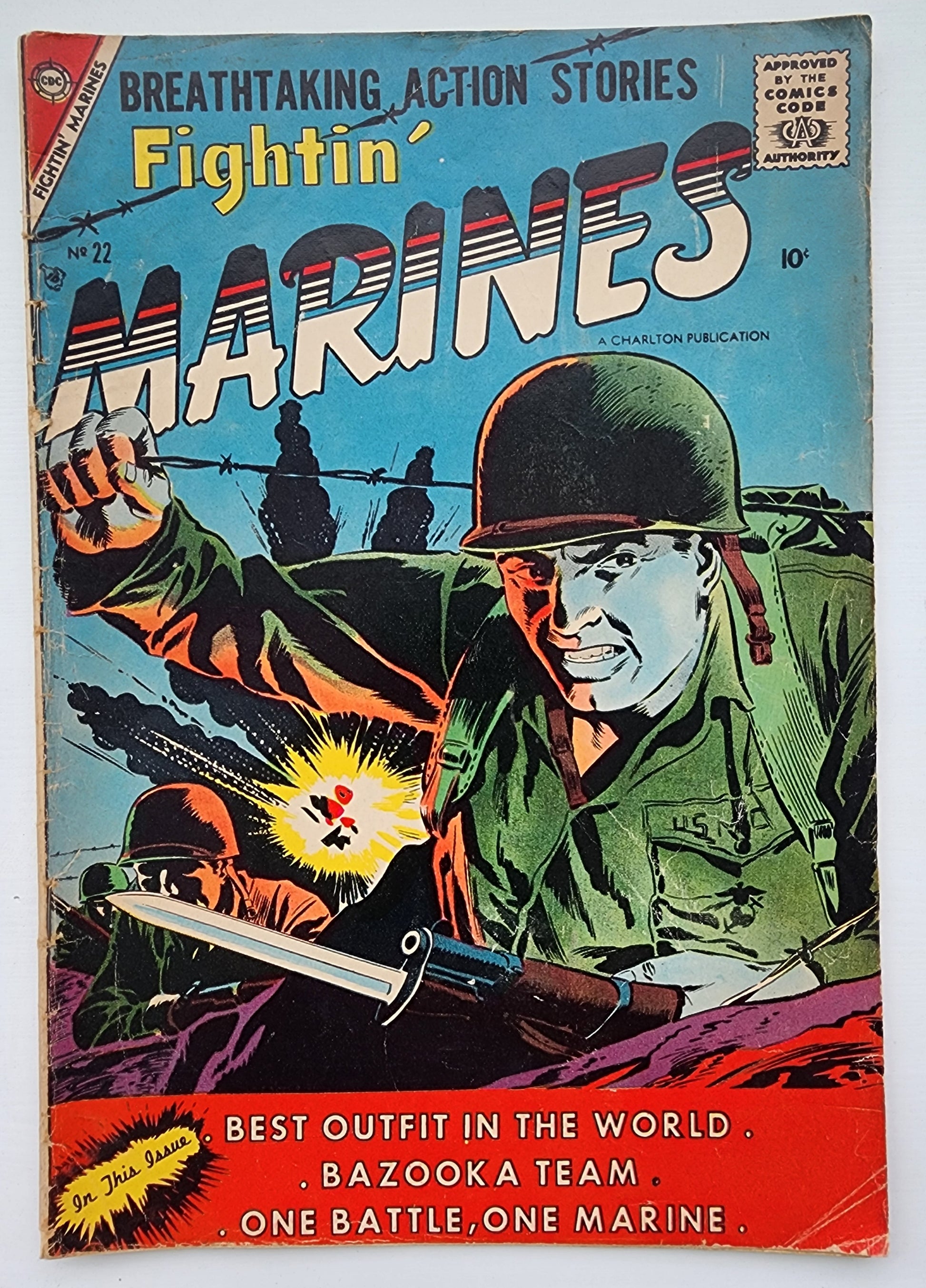 FIGHTIN MARINES #22 1957 Sheriff of Tombstone CHARLTON COMICS