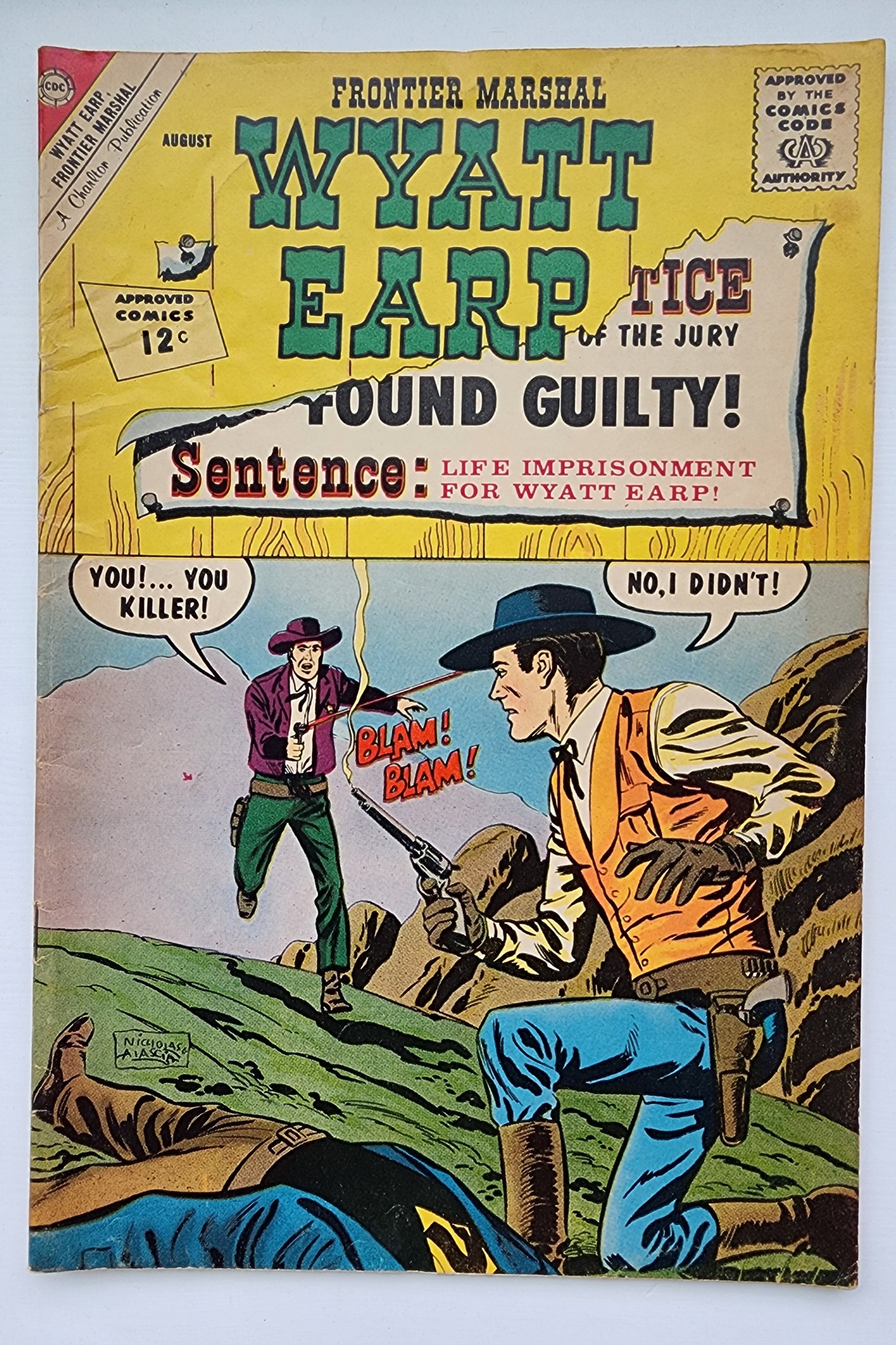 WYATT EARP #43 Sheriff of Tombstone CHARLTON COMICS