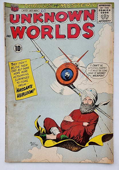 UNKNOWN WORLDS #3 1960 Unknown Worlds DC COMICS