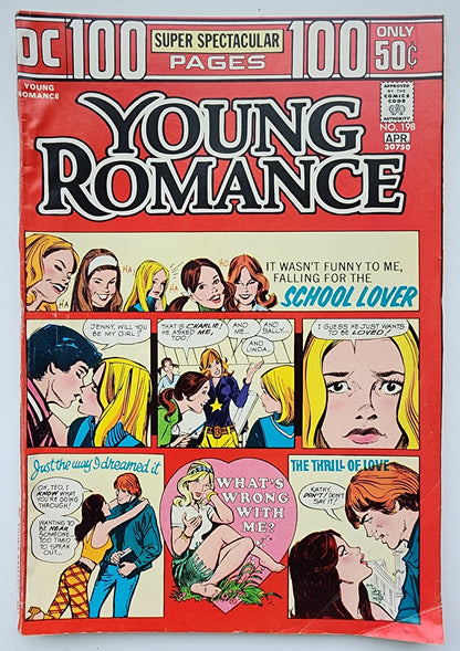 YOUNG ROMANCE #198 1974 Young Romance DC COMICS