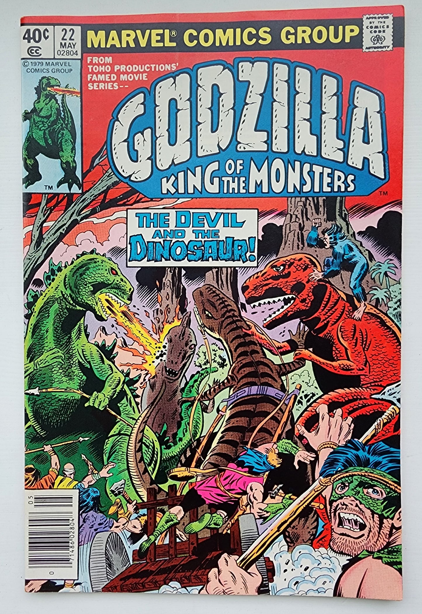 GODZILLA #22 1979 NEWSSTAND Godzilla MARVEL COMICS