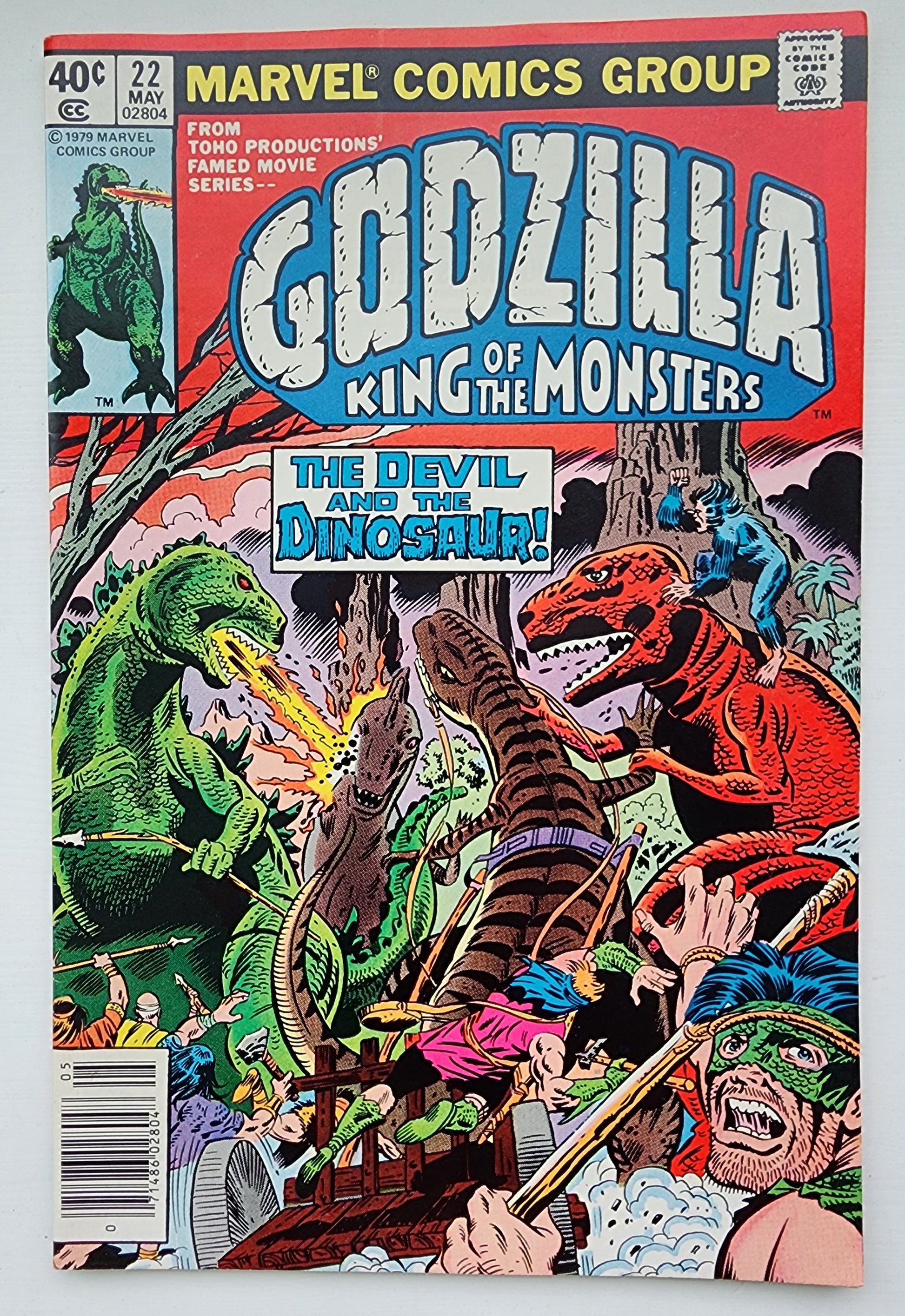 GODZILLA #22 1979 NEWSSTAND Godzilla MARVEL COMICS