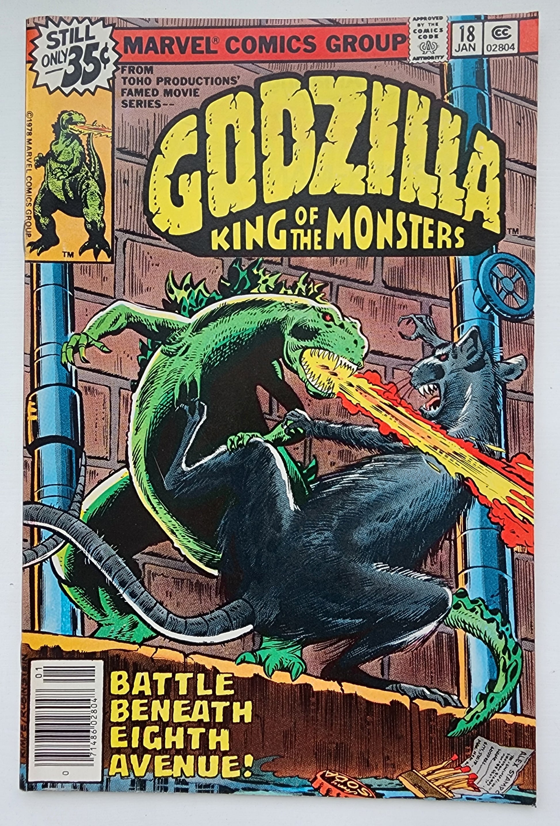 GODZILLA #18 1979 NEWSSTAND Godzilla MARVEL COMICS