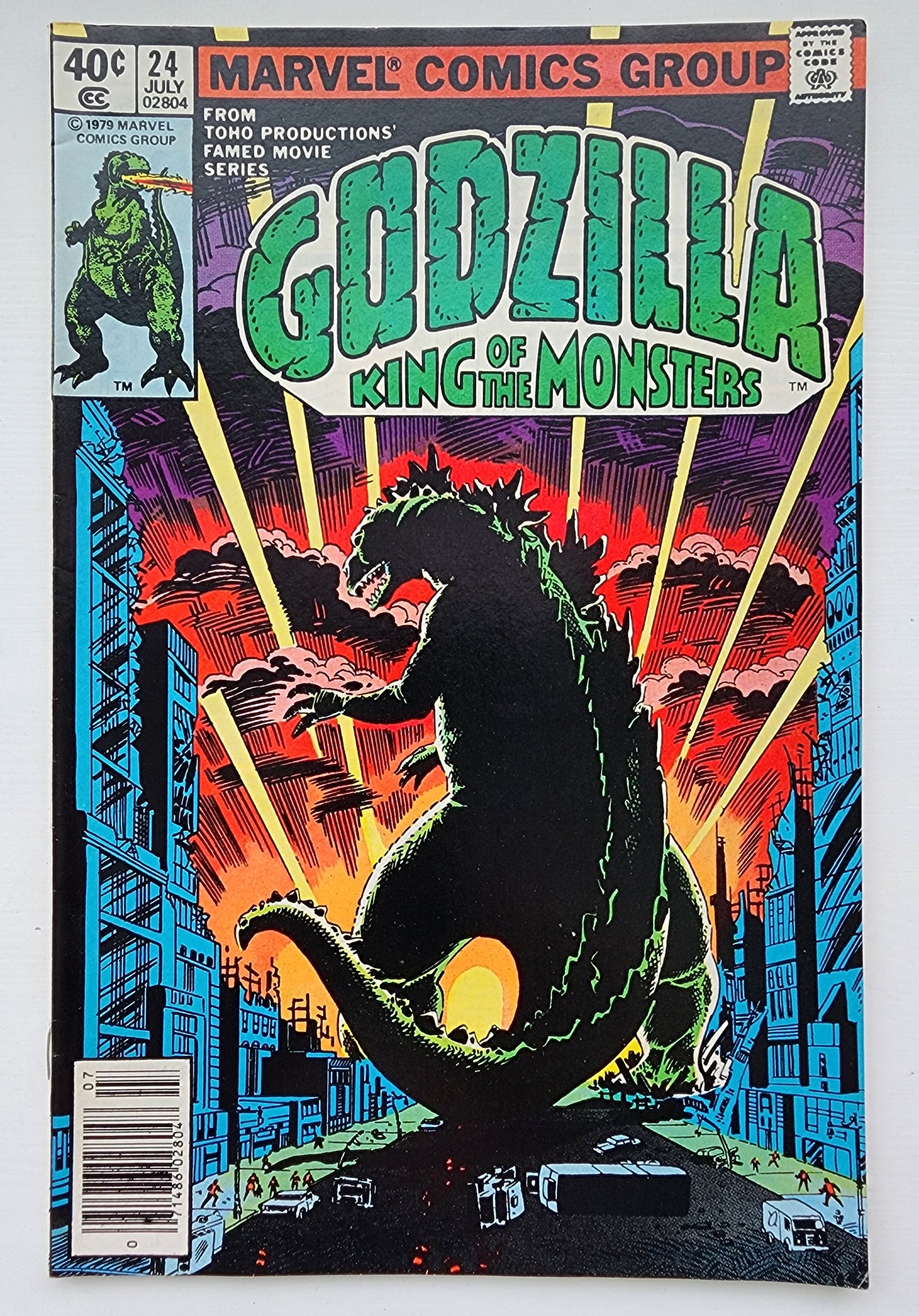 GODZILLA #24 1979 NEWSSTAND Godzilla MARVEL COMICS