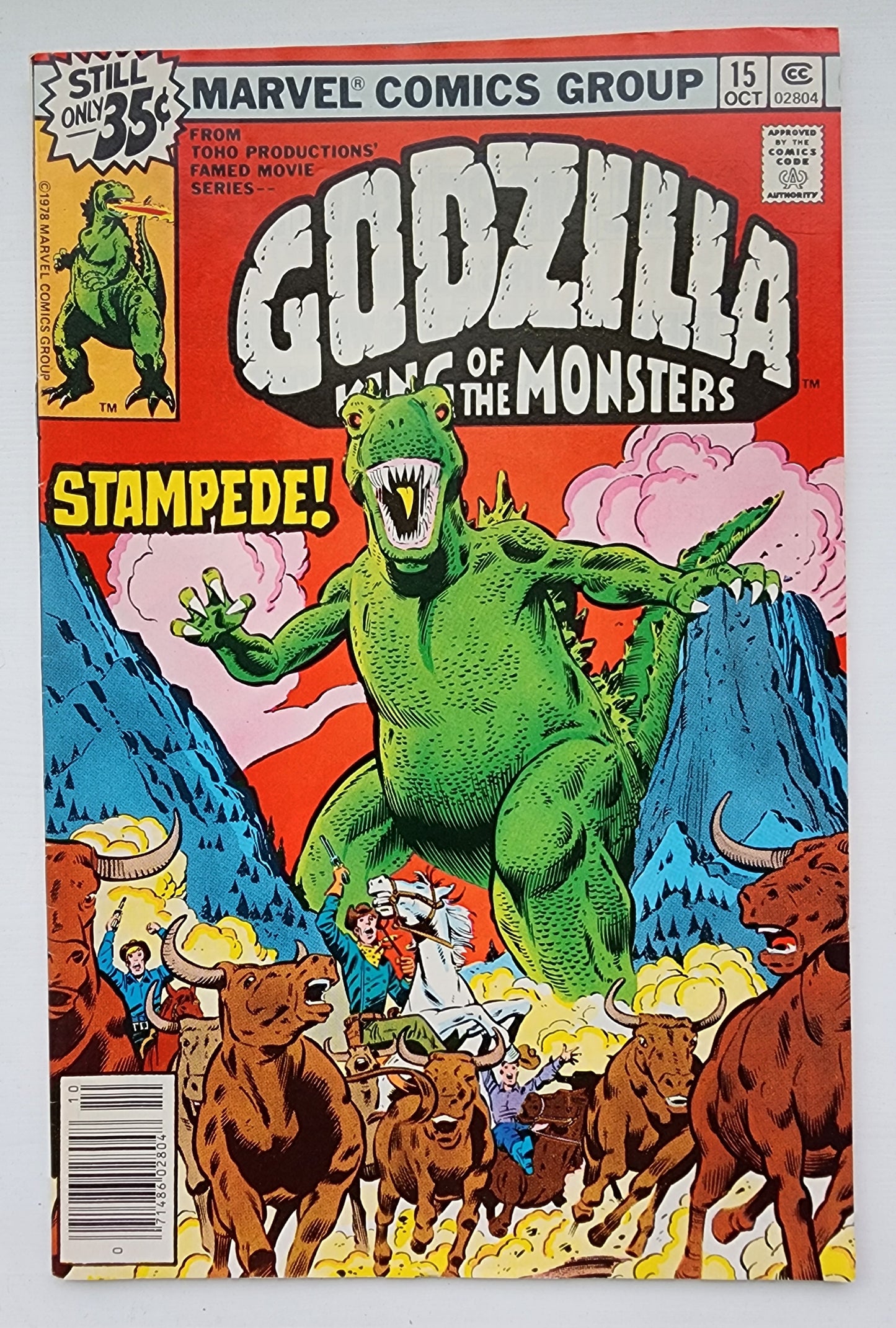 GODZILLA #15 1978 NEWSSTAND Godzilla MARVEL COMICS