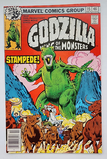 GODZILLA #15 1978 NEWSSTAND Godzilla MARVEL COMICS