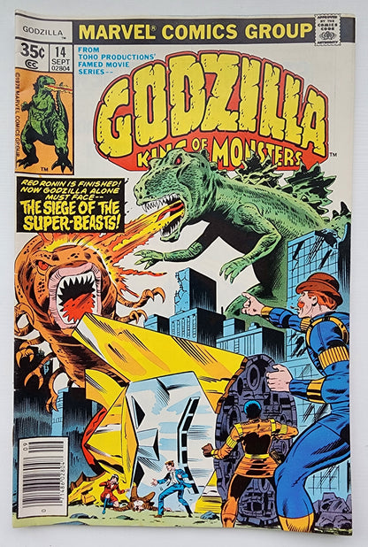 GODZILLA #14 1978 NEWSSTAND Godzilla MARVEL COMICS