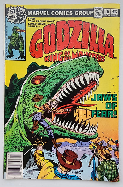 GODZILLA #16 1978 NEWSSTAND Godzilla MARVEL COMICS