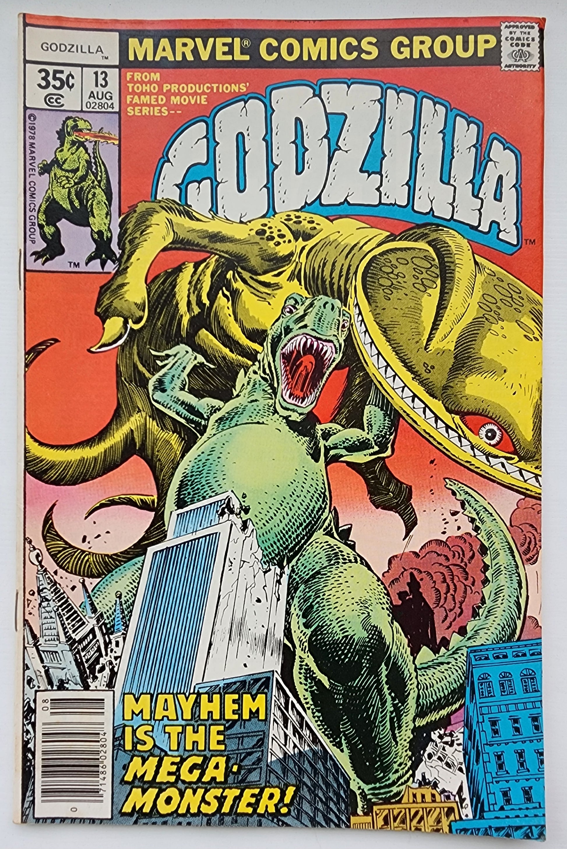 GODZILLA #13 1978 NEWSSTAND Godzilla MARVEL COMICS