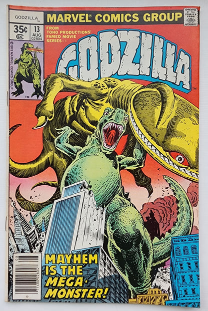 GODZILLA #13 1978 NEWSSTAND Godzilla MARVEL COMICS