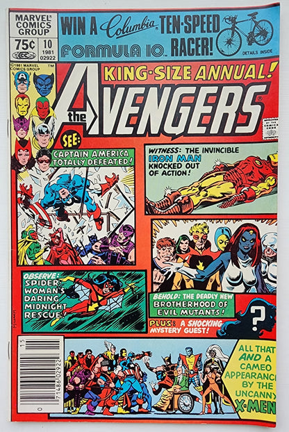 AVENGERS ANNUAL #10 1981 (1ST APP ROGUE) NEWSSTAND X-Men MARVEL COMICS
