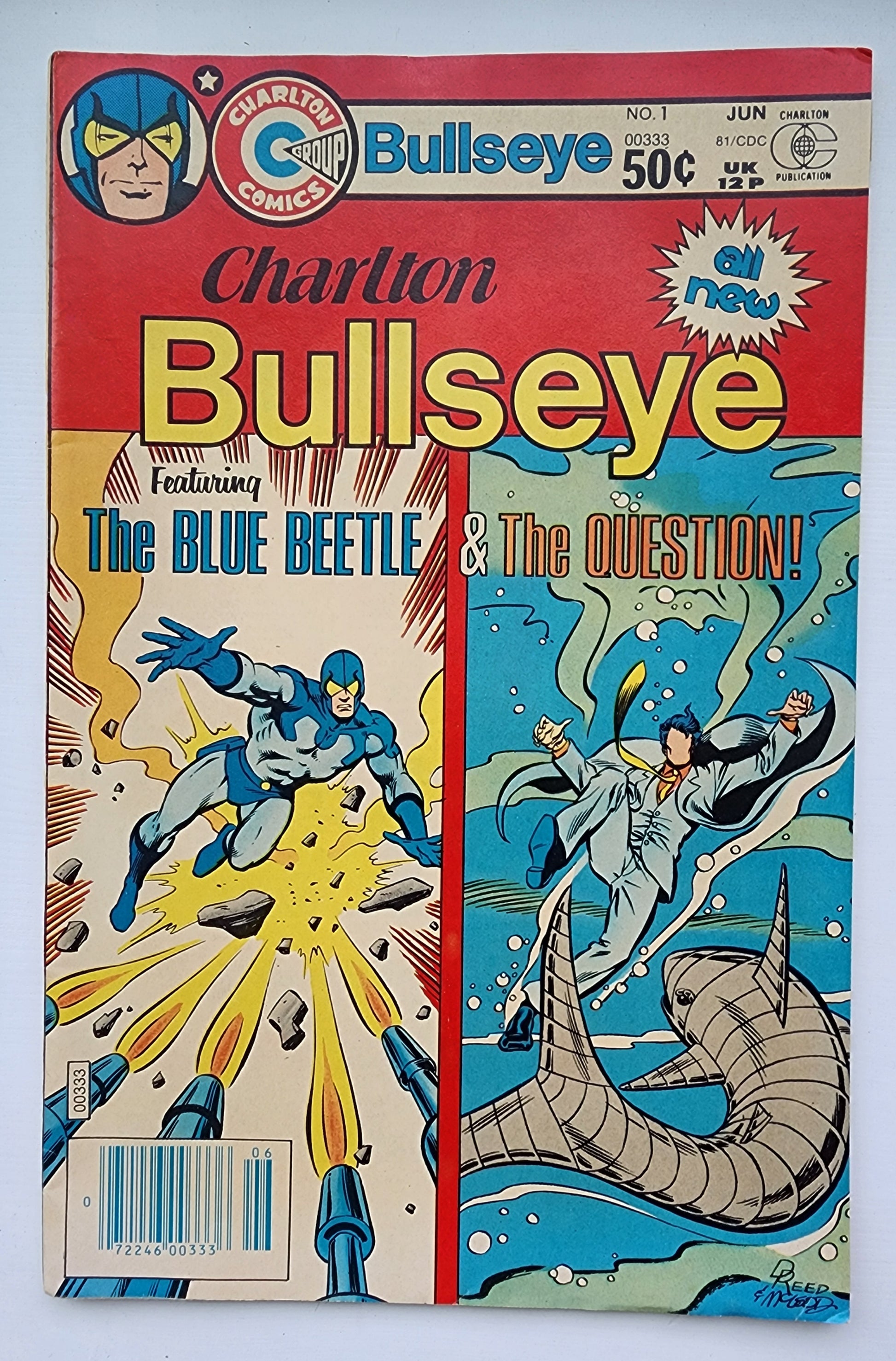 BULLSEYE #1 1981 (1ST APP ROCKET RABBIT) NEWSSTAND CHARLTON COMICS