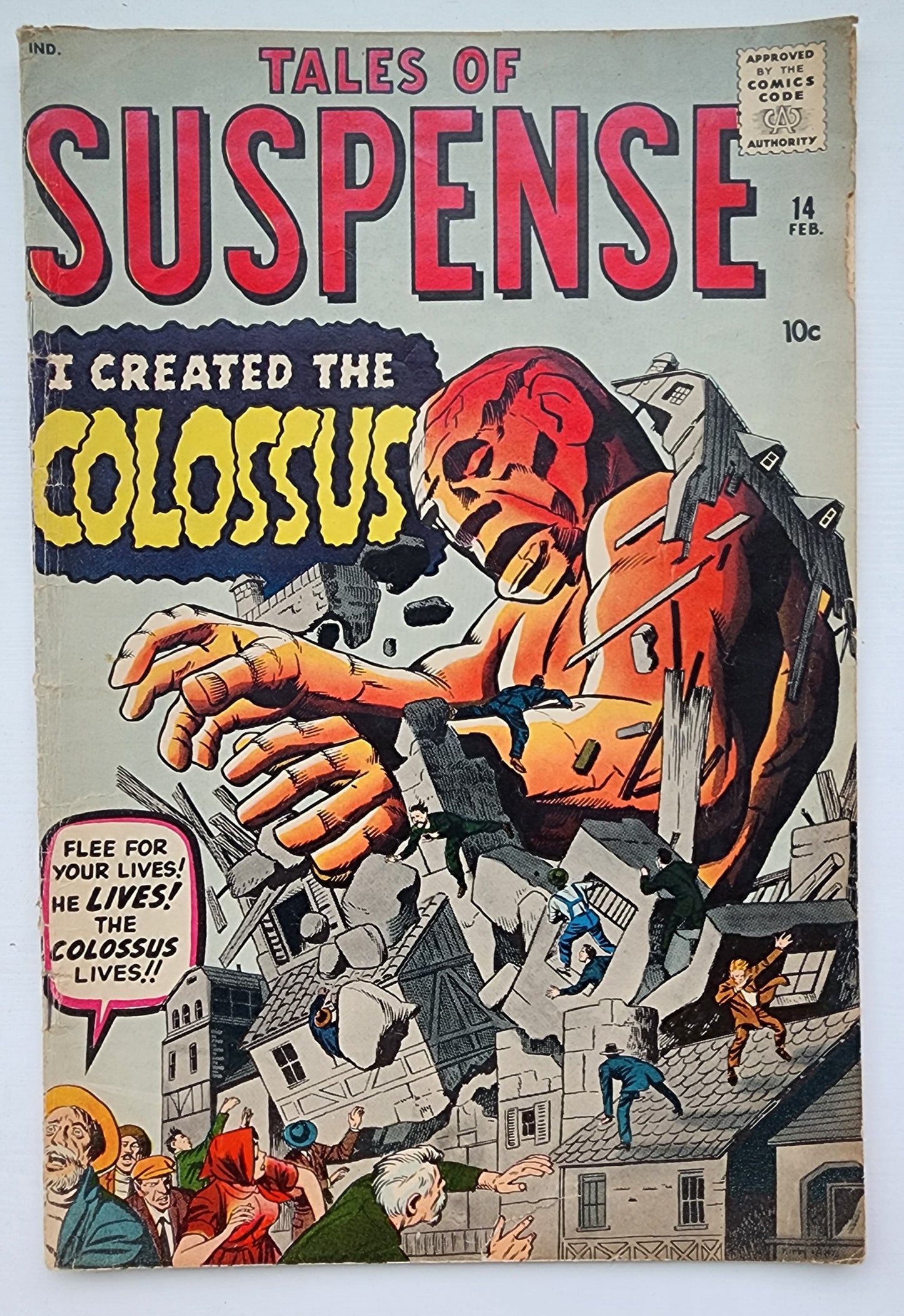 TALES OF SUSPENSE #14 1961 (1ST APP COLOSSUS) Tales of Suspense MARVEL COMICS
