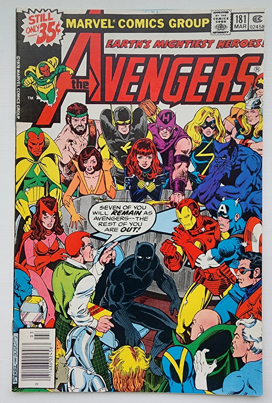AVENGERS #181 1979 (1ST APP SCOTT LANG) NEWSSTAND Avengers MARVEL COMICS