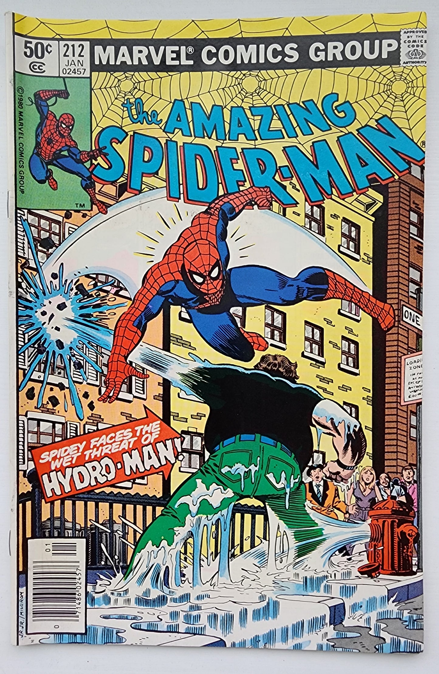 AMAZING SPIDER-MAN #212 1981 (ORIGIN & 1ST APP HYDRO-MAN) NEWSSTAND Amazing Spider-Man MARVEL COMICS