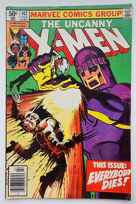 UNCANNY X-MEN #142 1981 NEWSSTAND Uncanny X-Men MARVEL COMICS