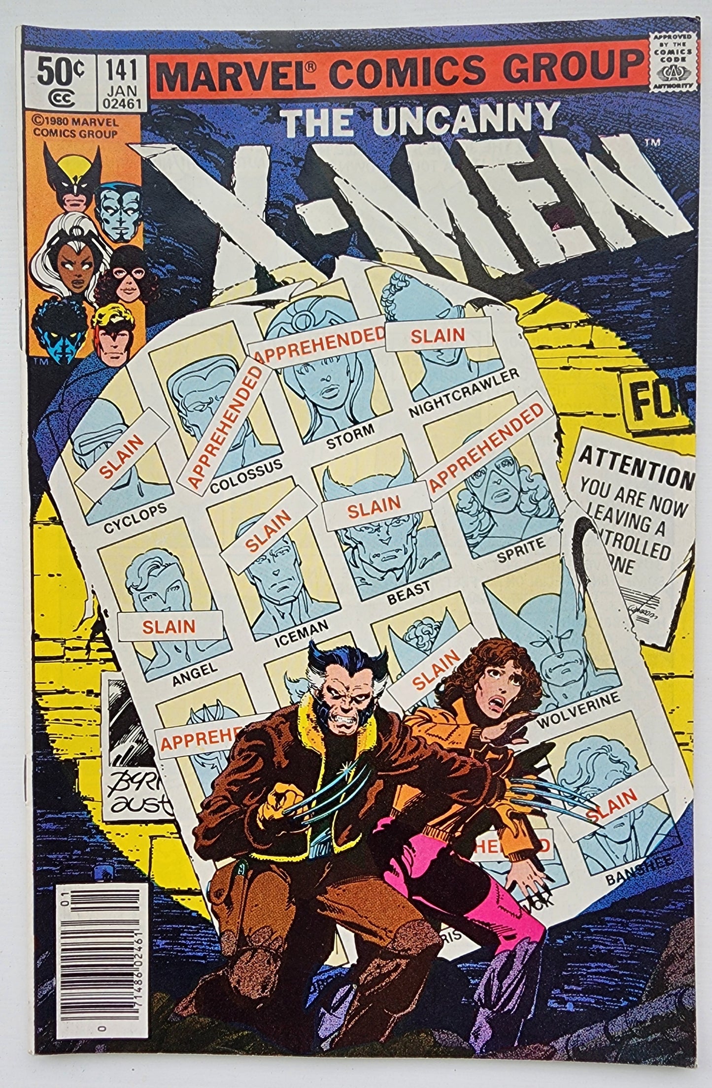 UNCANNY X-MEN #141 1981 (1ST APP RACHEL (PHOENIX II) AVALANCHE DESTINY PYRO & ALT FUTURE X-MEN) NEWSSTAND Uncanny X-Men MARVEL COMICS