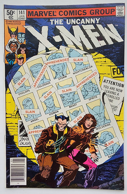 UNCANNY X-MEN #141 1981 (1ST APP RACHEL (PHOENIX II) AVALANCHE DESTINY PYRO & ALT FUTURE X-MEN) NEWSSTAND Uncanny X-Men MARVEL COMICS