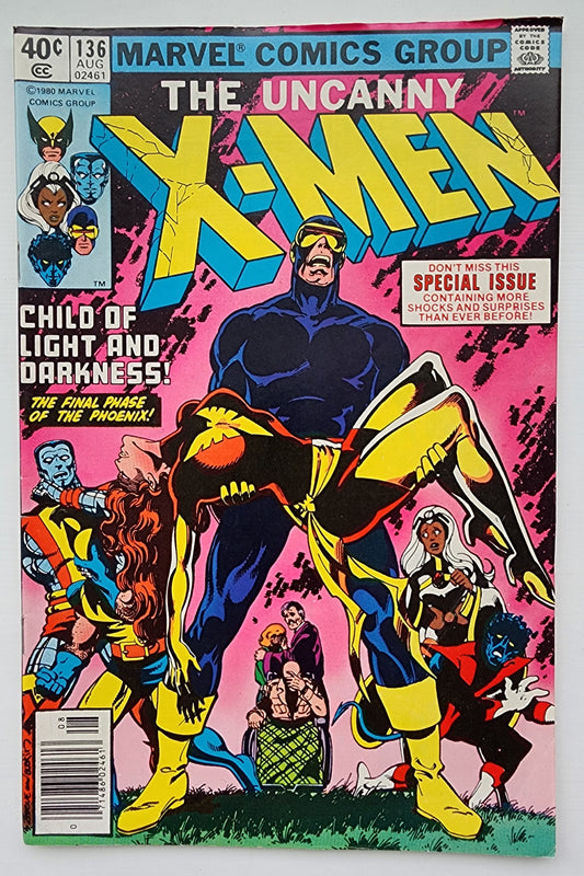 UNCANNY X-MEN #136 1980 (PRESIDENT JIMMY CARTER CAMEO) NEWSSTAND X-Men MARVEL COMICS