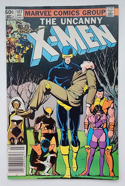 UNCANNY X-MEN #167 1983 NEWSSTAND X-Men MARVEL COMICS