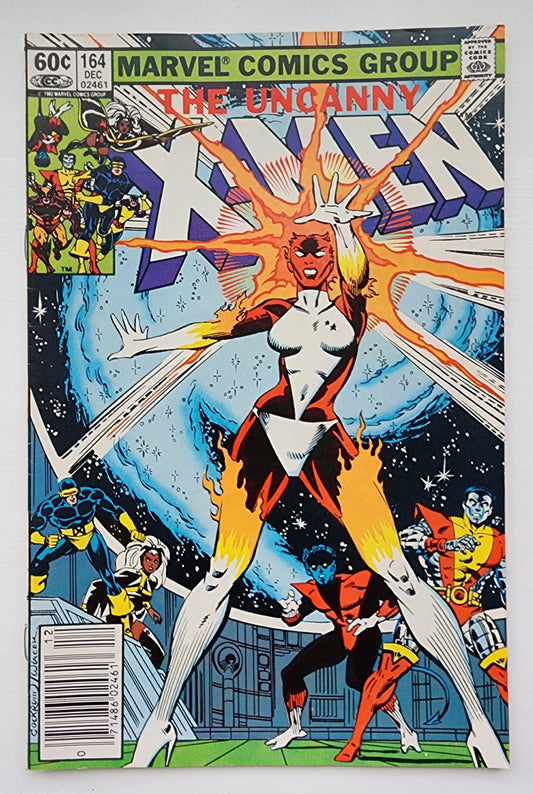 UNCANNY X-MEN #164 1982 (1ST APP CAROL DANVERS AS BINARY) NEWSSTAND X-Men MARVEL COMICS