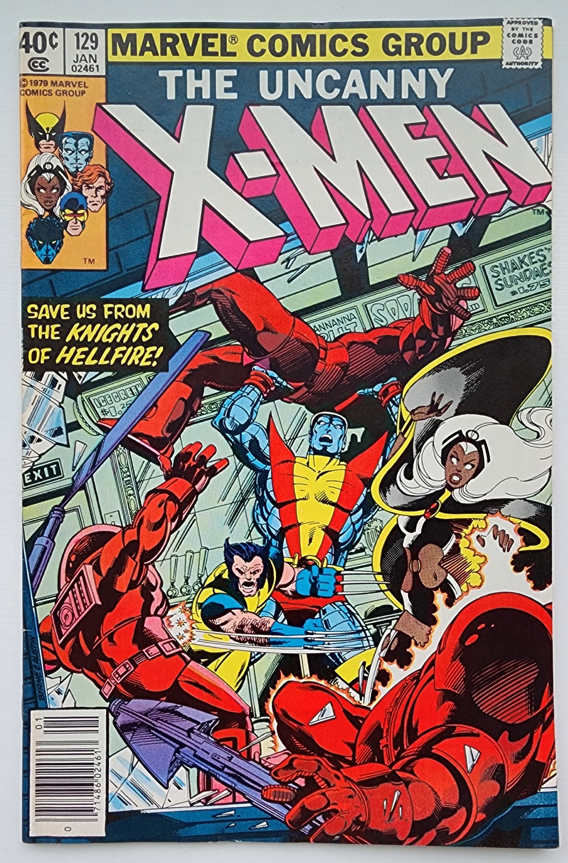 UNCANNY X-MEN #129 1980 (1ST APP KITTY PRYDE, EMMA FROST, SEBASTIAN SHAW) NEWSSTAND X-Men MARVEL COMICS