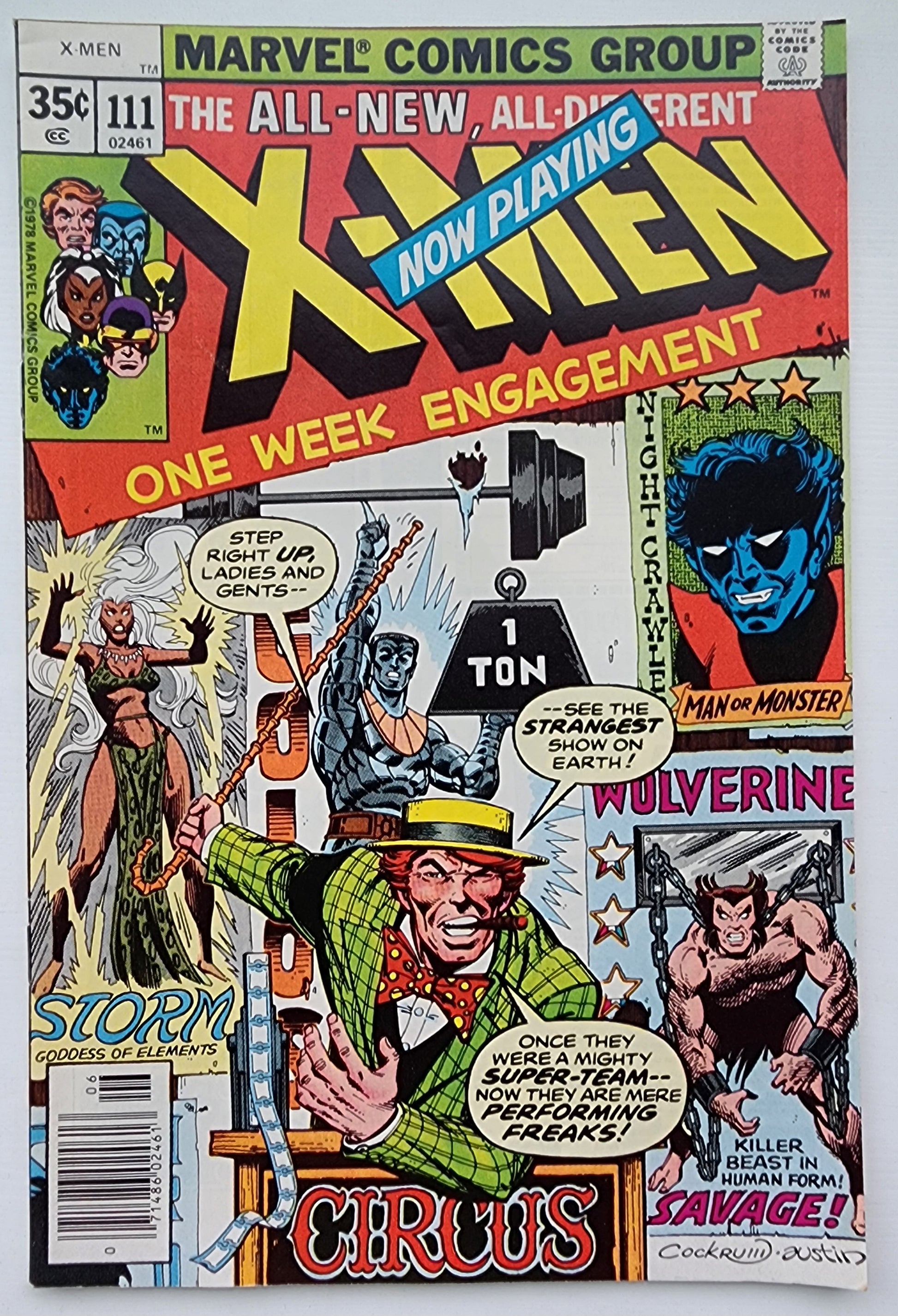 UNCANNY X-MEN #111 1978 NEWSSTAND X-Men MARVEL COMICS