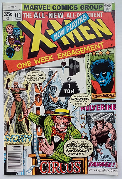 UNCANNY X-MEN #111 1978 NEWSSTAND X-Men MARVEL COMICS