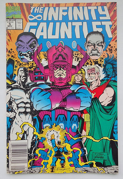 INFINITY GAUNTLET #5 1991 NEWSSTAND Infinity Gauntlet MARVEL COMICS
