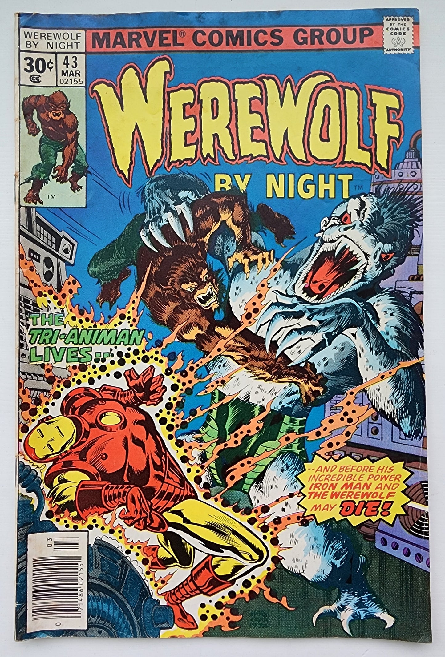 WEREWOLF BY NIGHT #43 (LAST ISSUE) Werewolf by Night MARVEL COMICS