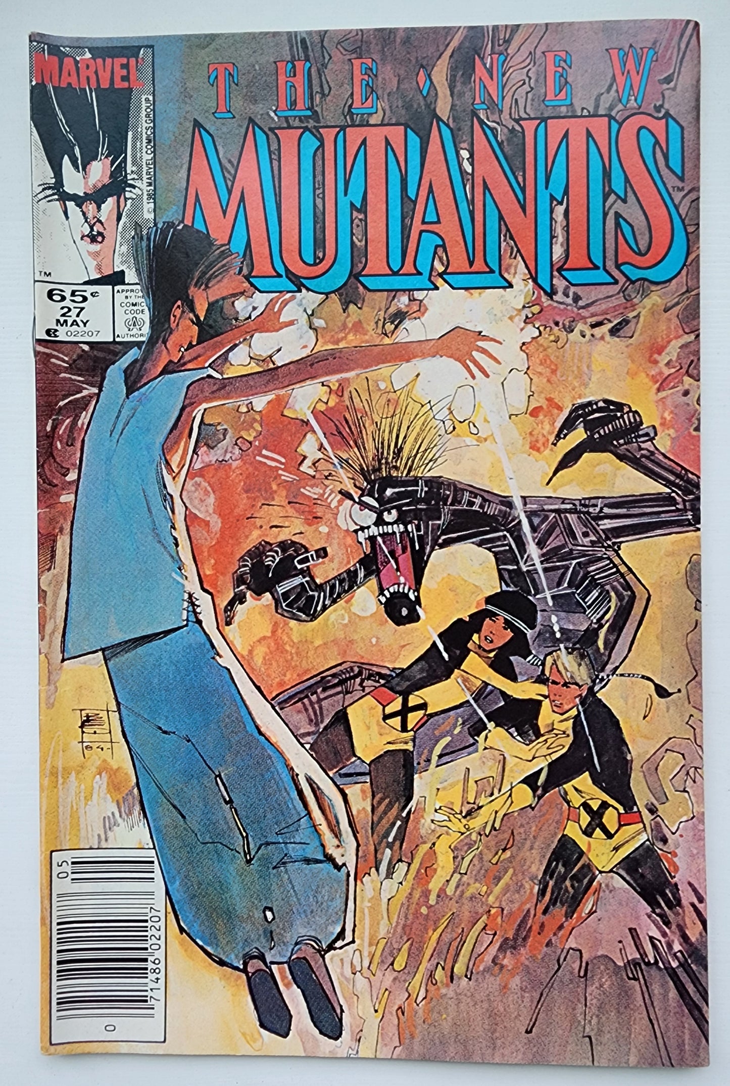 NEW MUTANTS #27 1985 NEWSSTAND New Mutants MARVEL COMICS