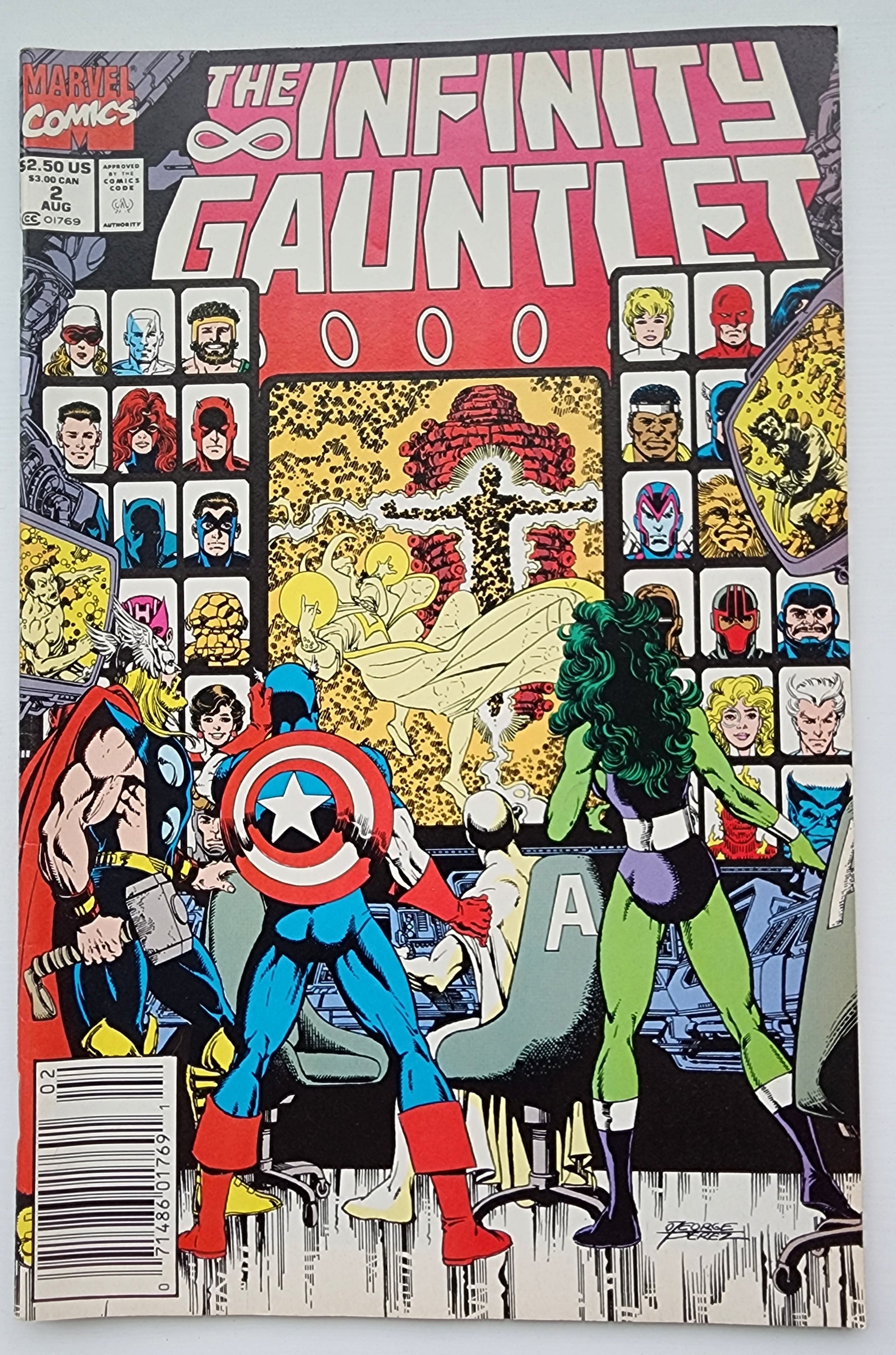 INFINITY GAUNTLET #2 1991 NEWSSTAND Infinity Gauntlet MARVEL COMICS